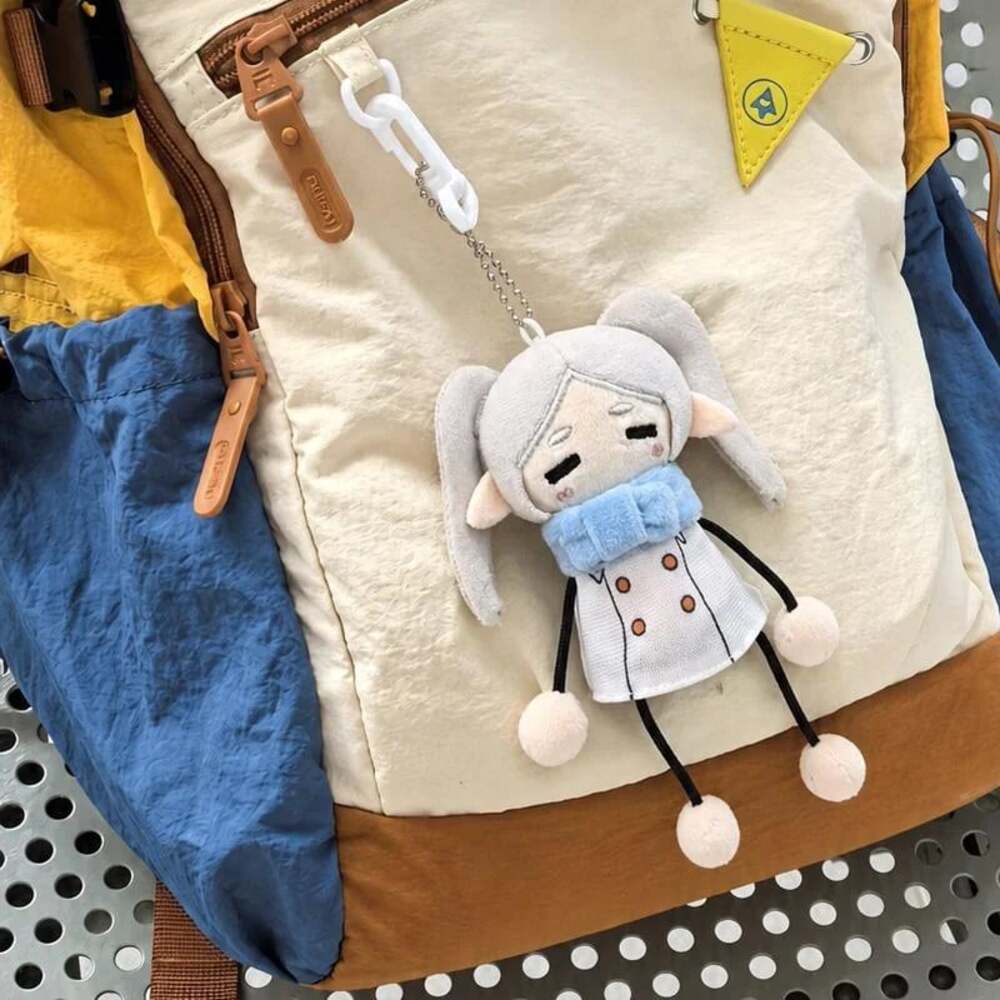 Frieren Plush Keychain, Kawaii Chibi Plush Bag Charm, Anime Backpack Accessory